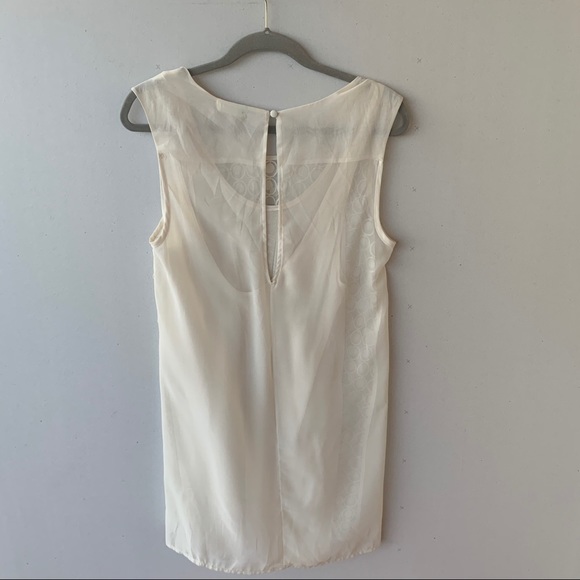Zara tee shirt collection sheer dress cream medium - Picture 7 of 10